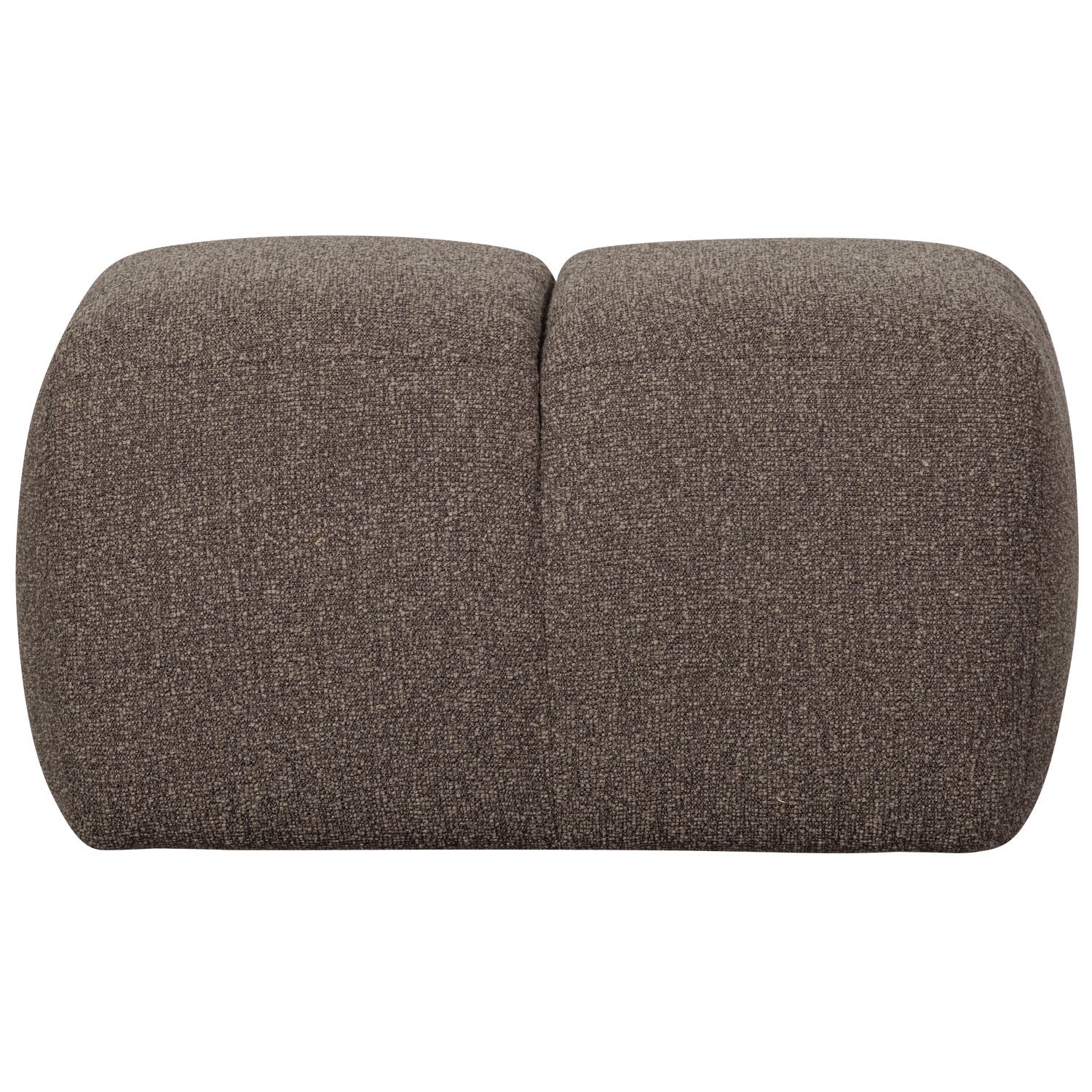 MOJO pouf in dark brown bouclé