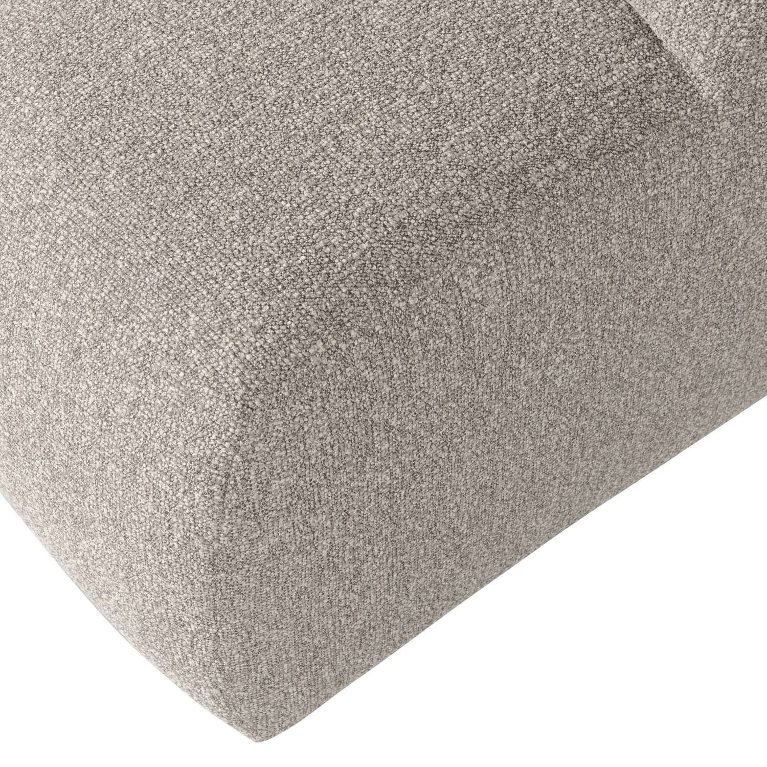 MOJO pouf in beige mélange bouclé