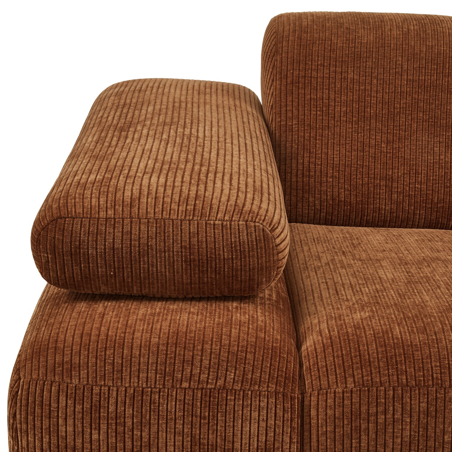 MOJO modular sofa - left element brown corduroy