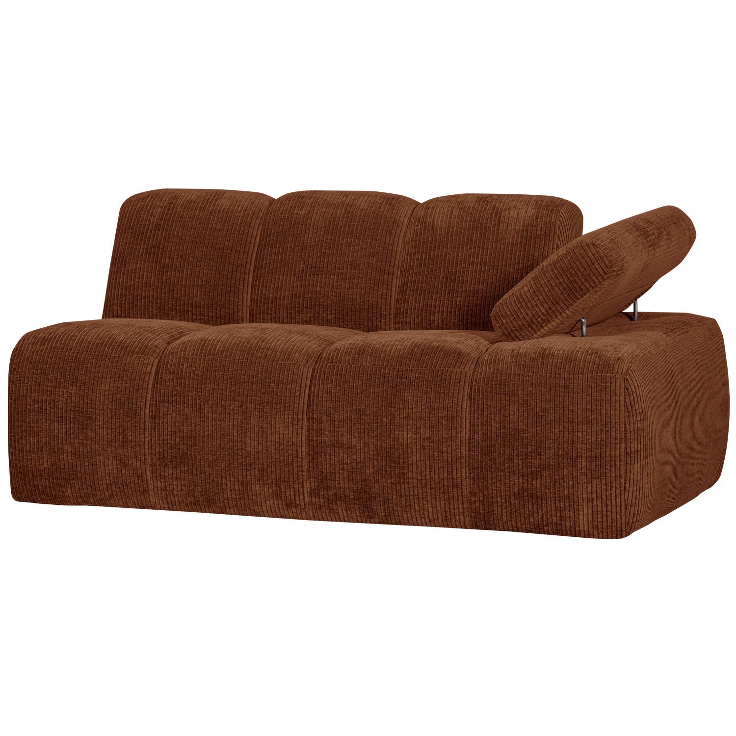 MOJO modular sofa - 1.5-seater right-hand brown corduroy element