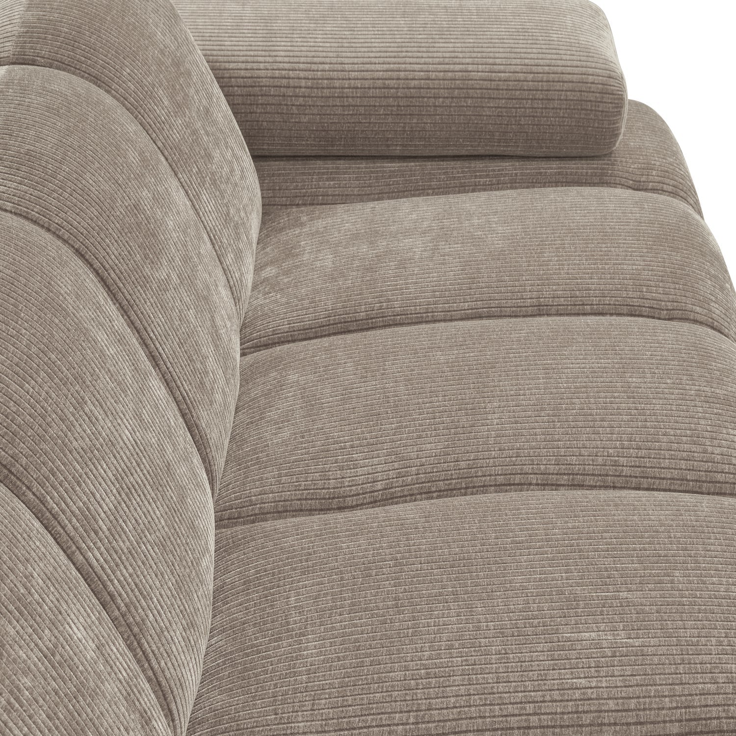 MOJO modular sofa - right-facing 2-seater dark sandy corduroy element