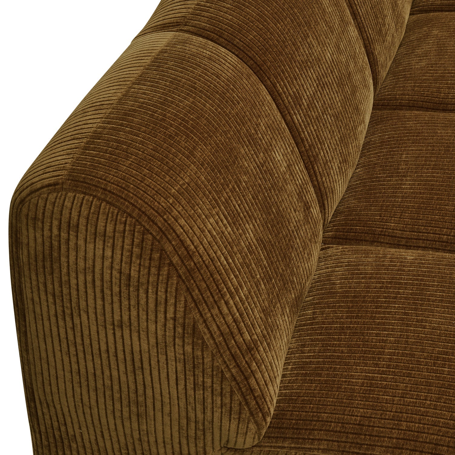 MOJO modular sofa - 2-seater element dark honey corduroy