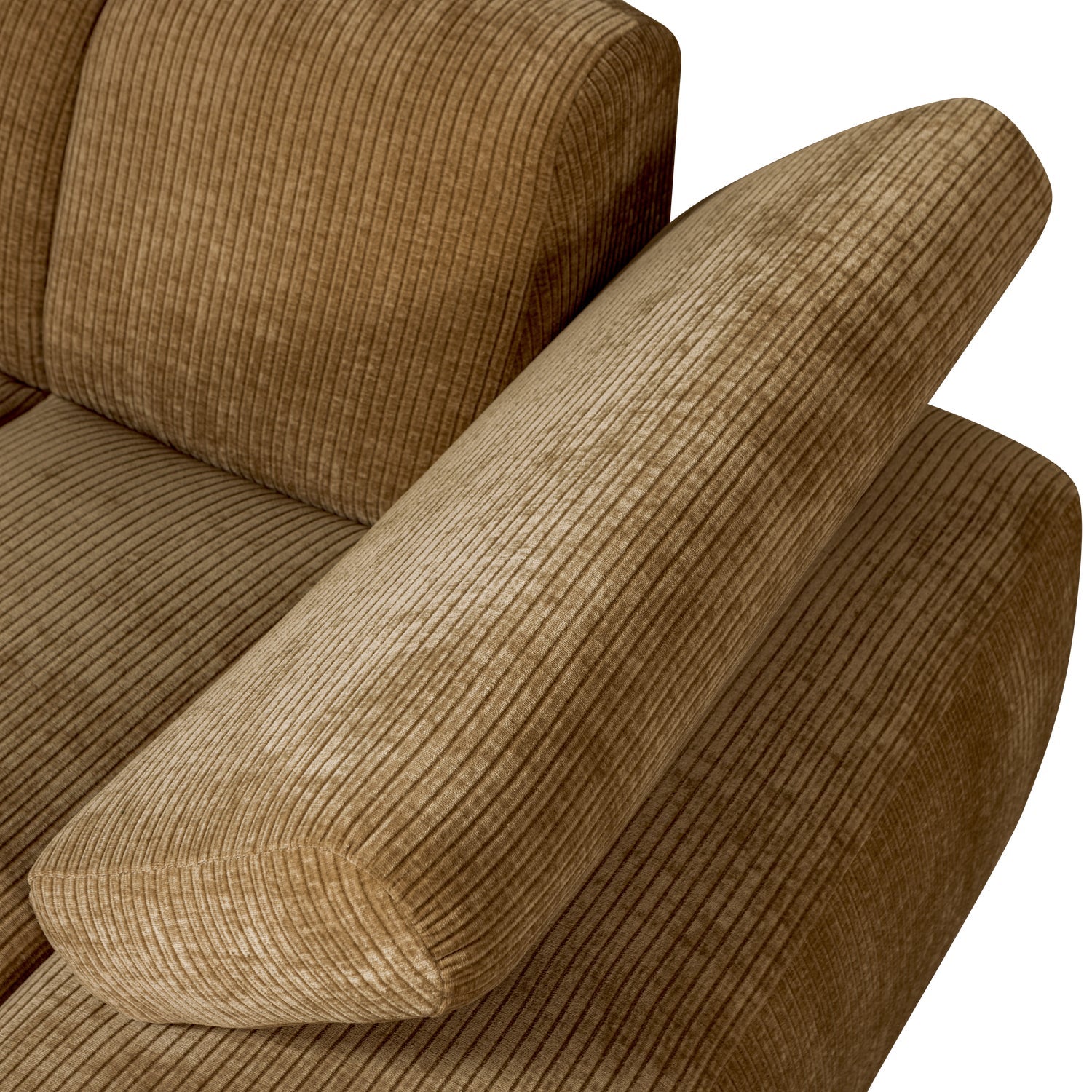 MOJO modular sofa - right-side chaise longue dark honey corduroy