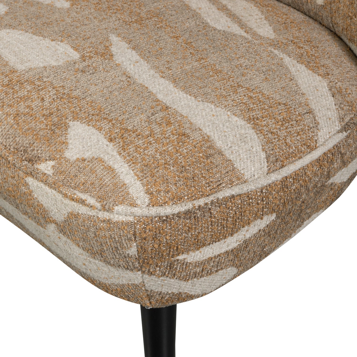 Sara Armchair Woven Fabric Camouflage Pattern Green