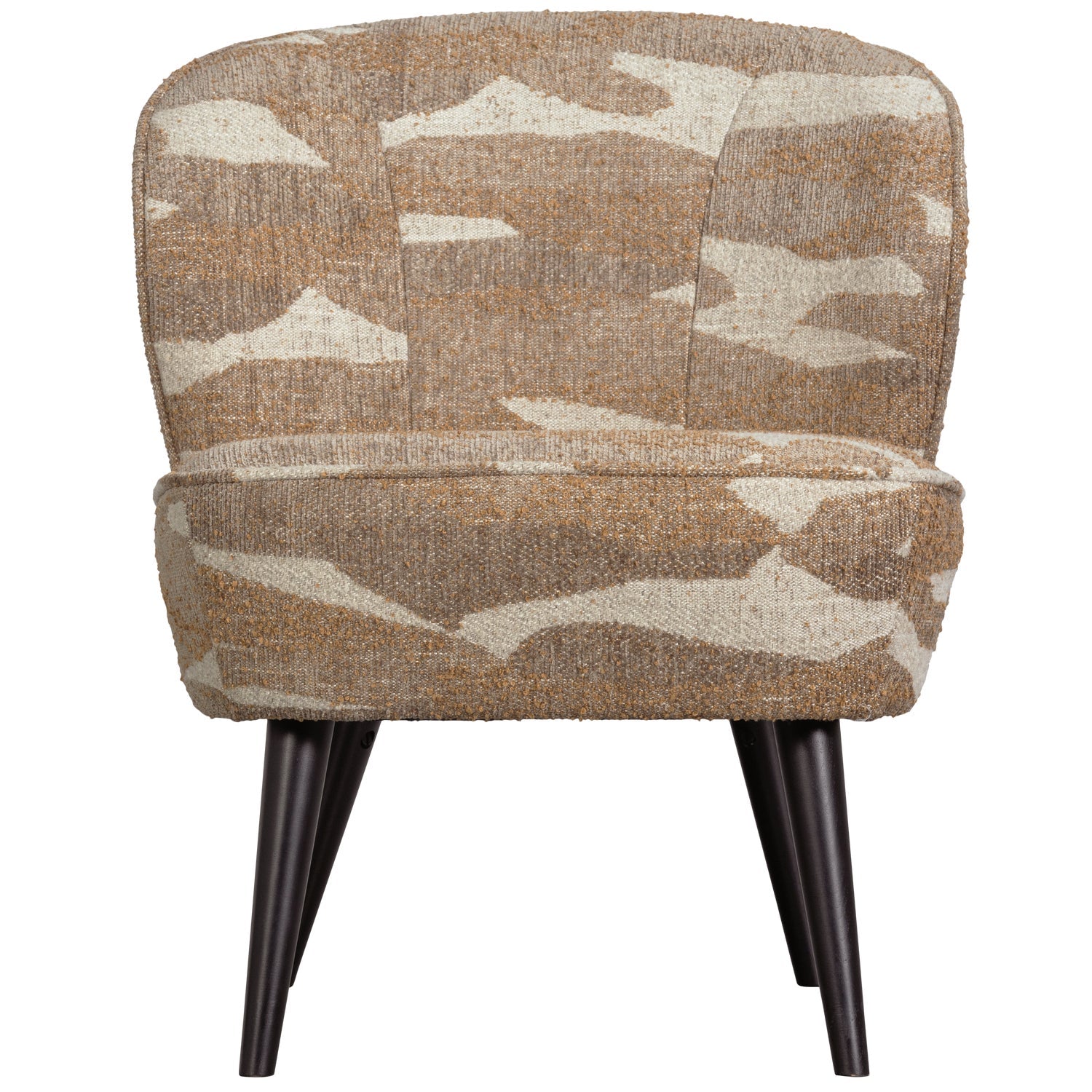 Sara Armchair Woven Fabric Camouflage Pattern Green