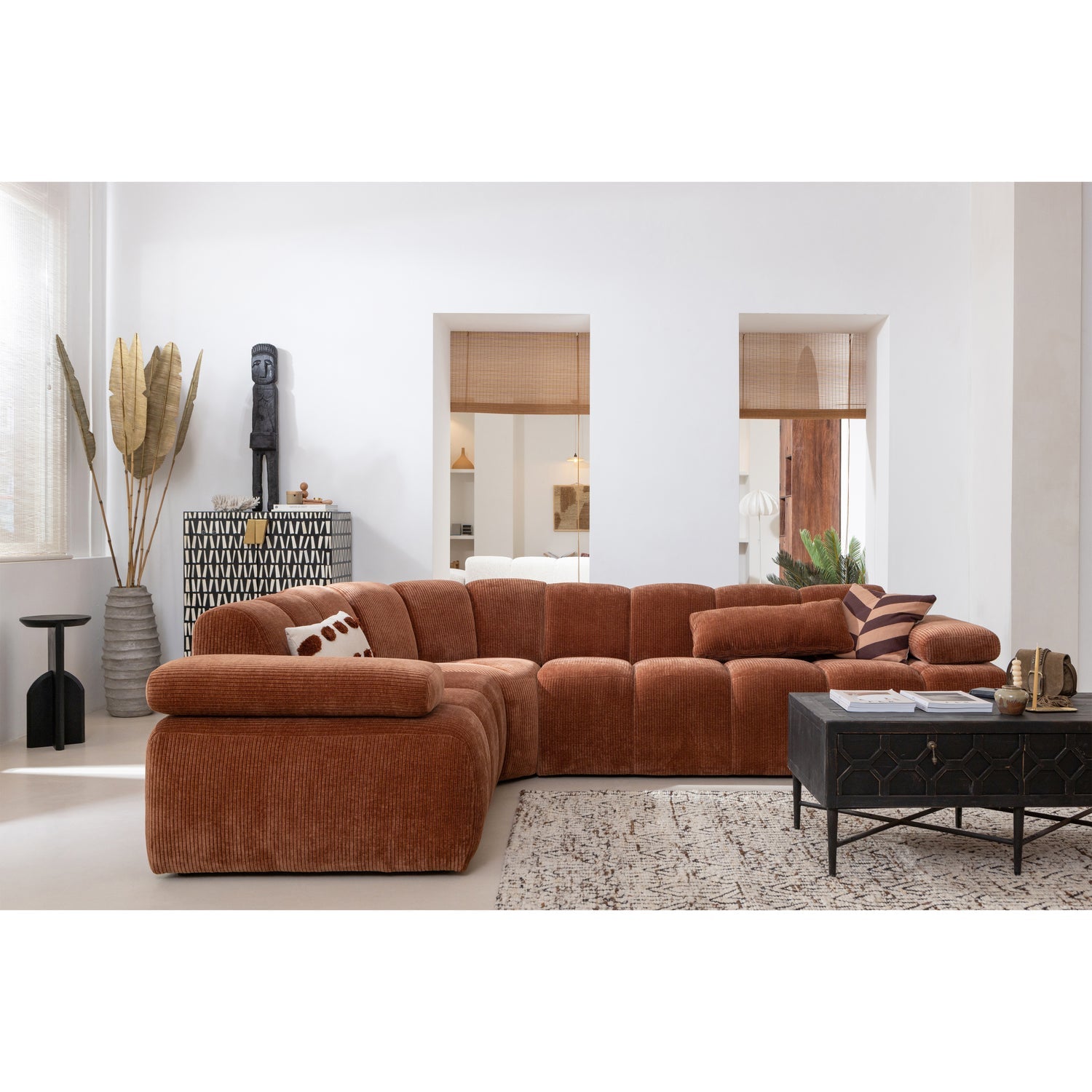 MOJO Modular Sofa - Right-Hand Two-Seater in Ecru Corduroy