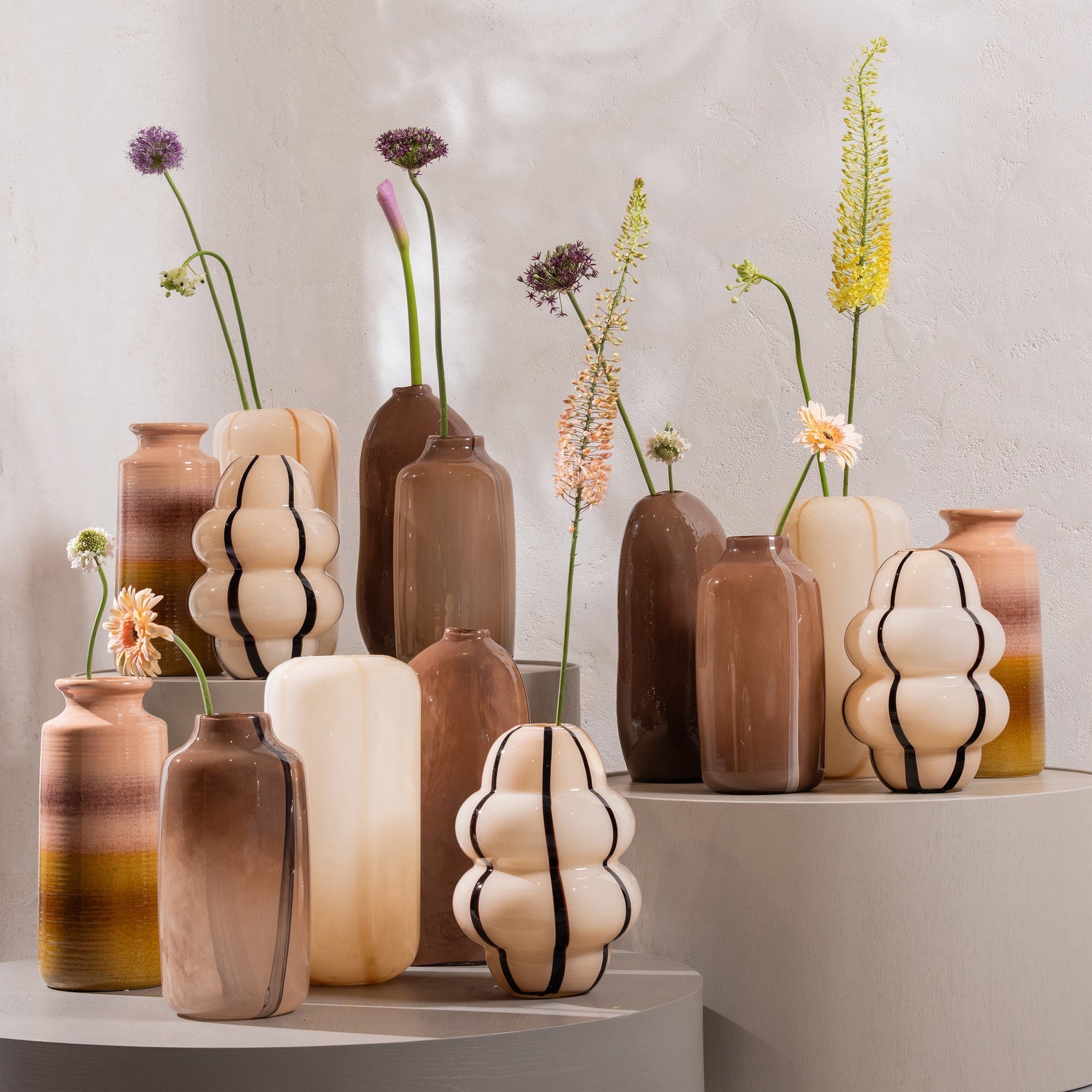 SAHIL vase brown glass