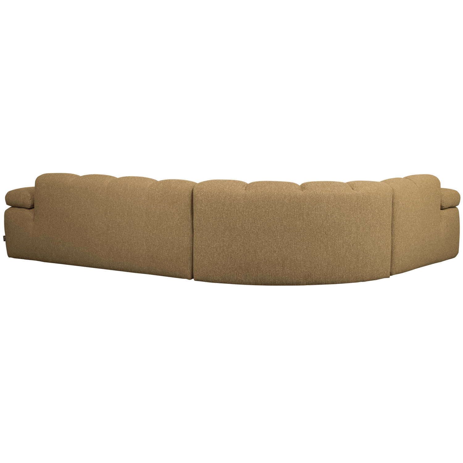 Left-facing modular sofa for 6 people MOJO honey mélange boucle