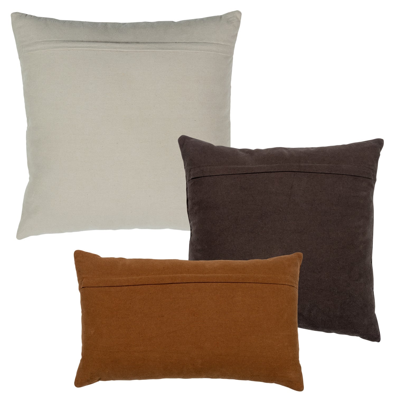 Set of 3 - Isai Cushions Brown