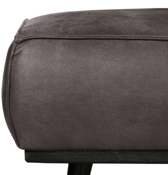 STATEMENT pouf dark gray eco-leather
