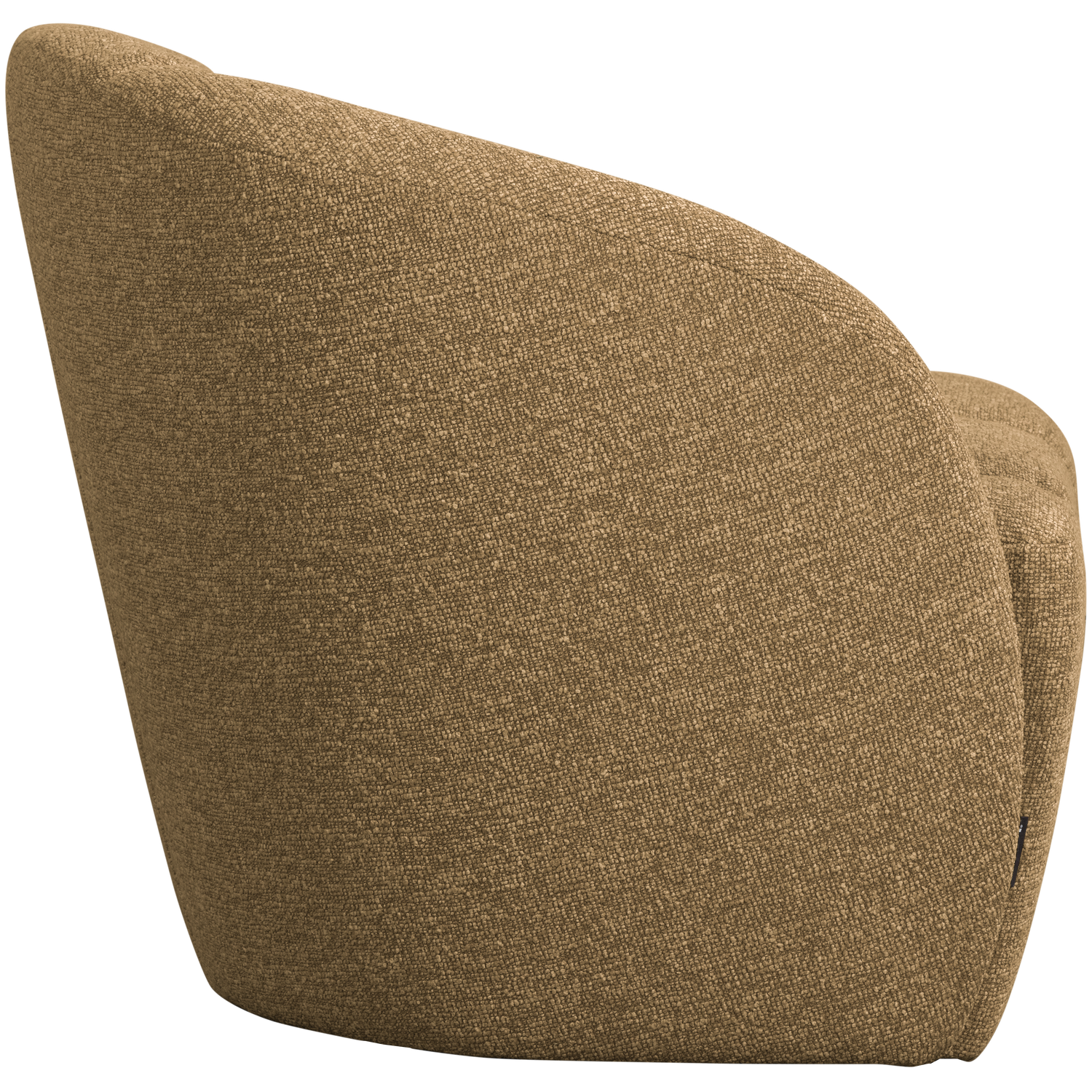 Left-facing 2-seater Sofa MOJO honey mélange boucle