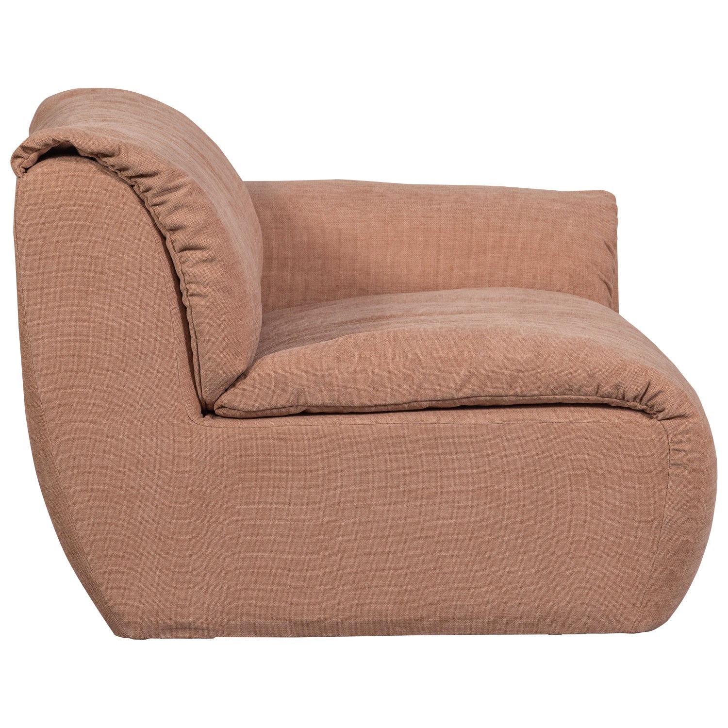 Right-facing modular sofa BAGGY - 1-seater in pink [Klaudia]