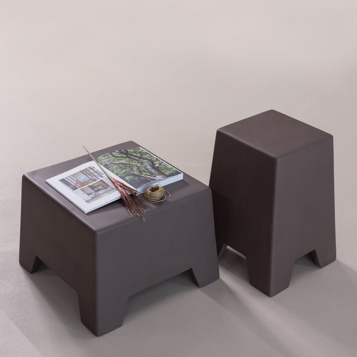 ZINA Brown Side Table