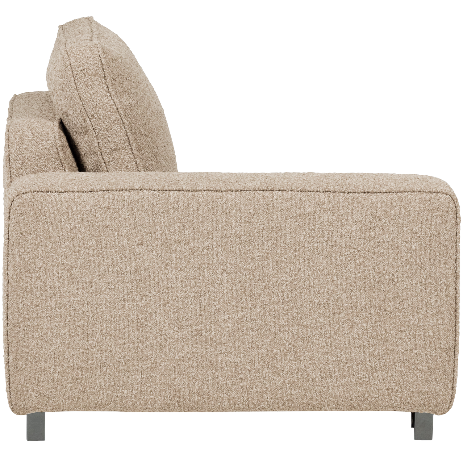 Sofa LAZY - left-side end module in sandy bouclé