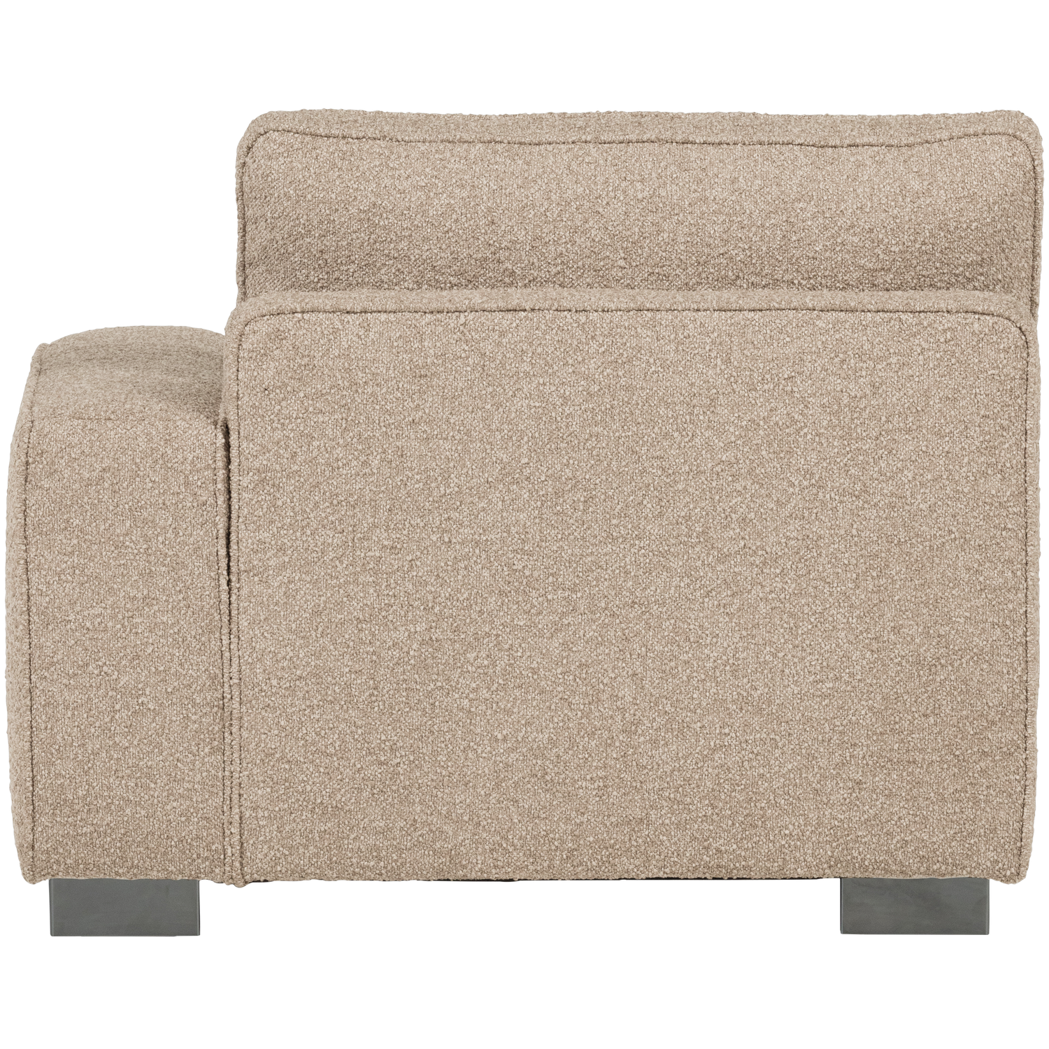 Sofa LAZY - right-side end module in sandy bouclé