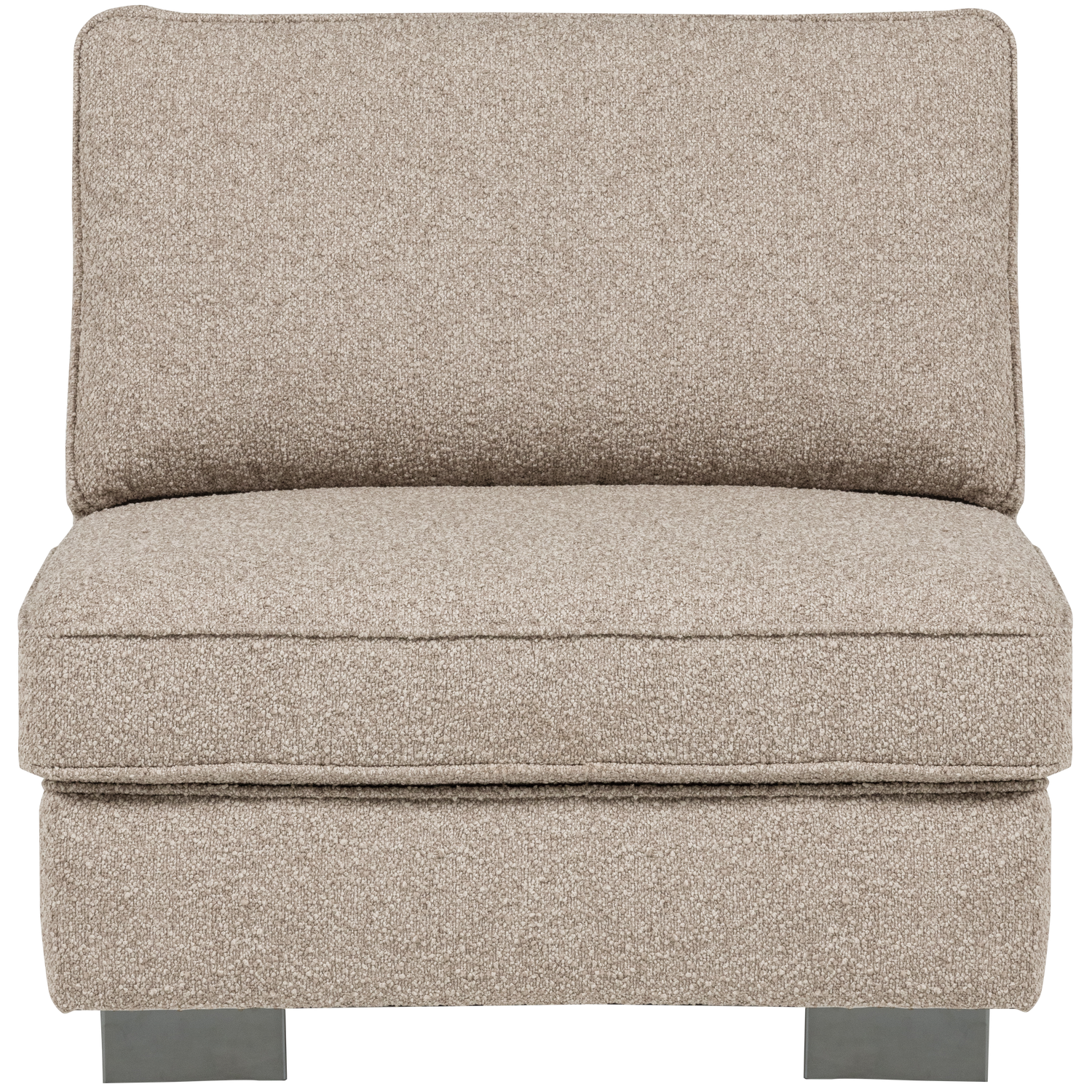 Armchair / module LAZY sand bouclé