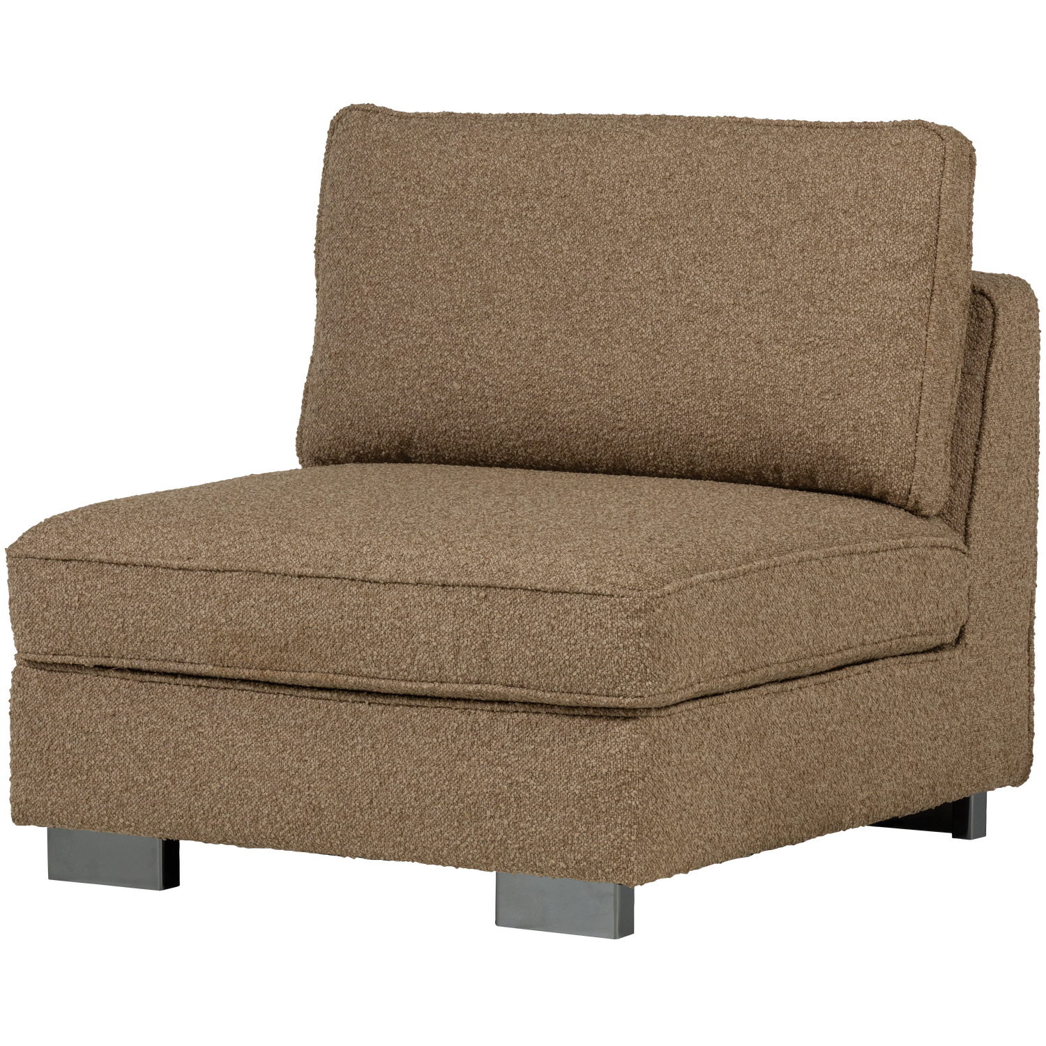 Lazy Armchair / Module in Brown Boucle