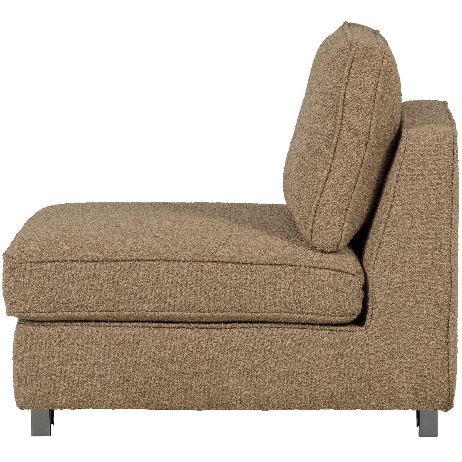 Lazy Armchair / Module in Brown Boucle