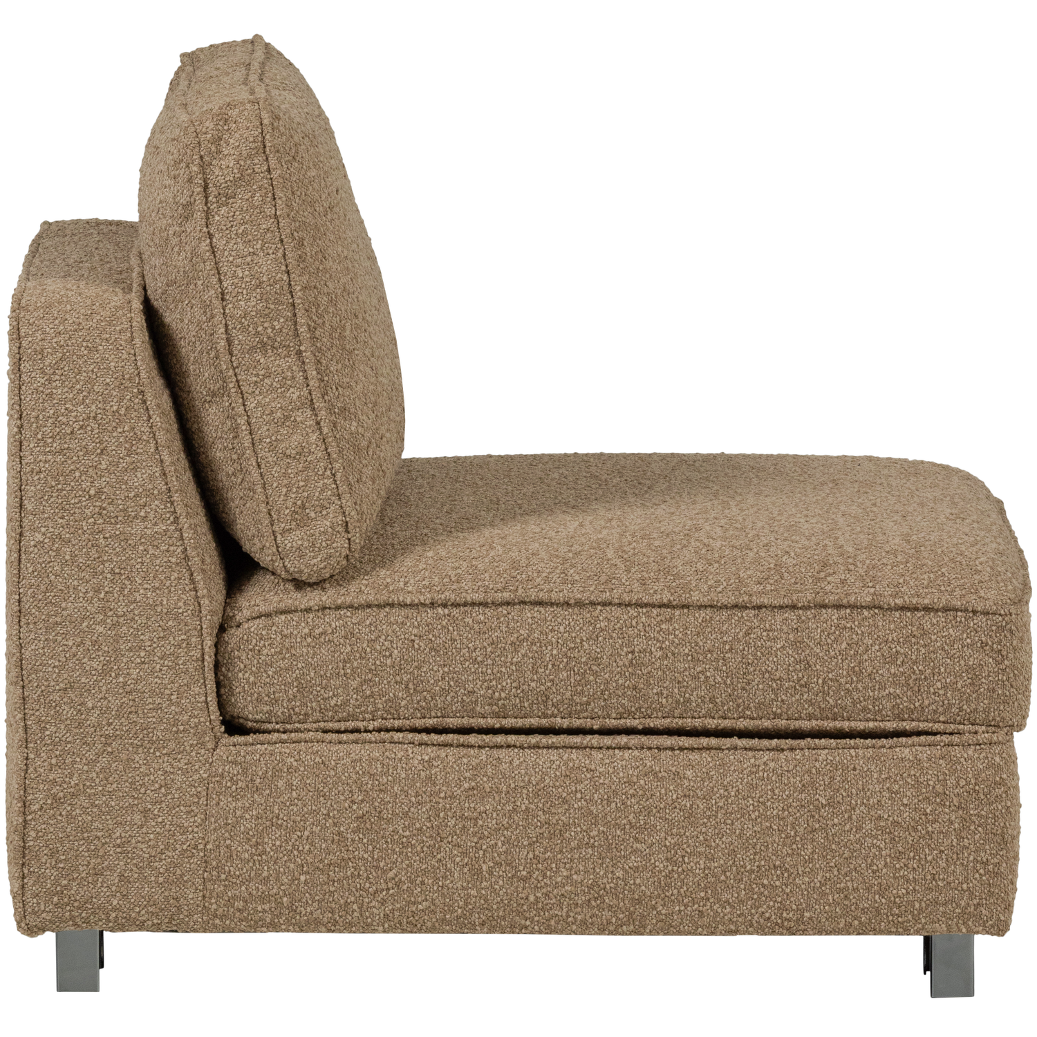 Lazy Armchair / Module in Brown Boucle