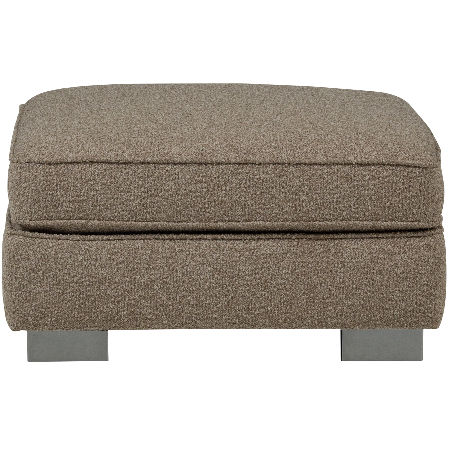 Beige Bouclé Pouf LAZY