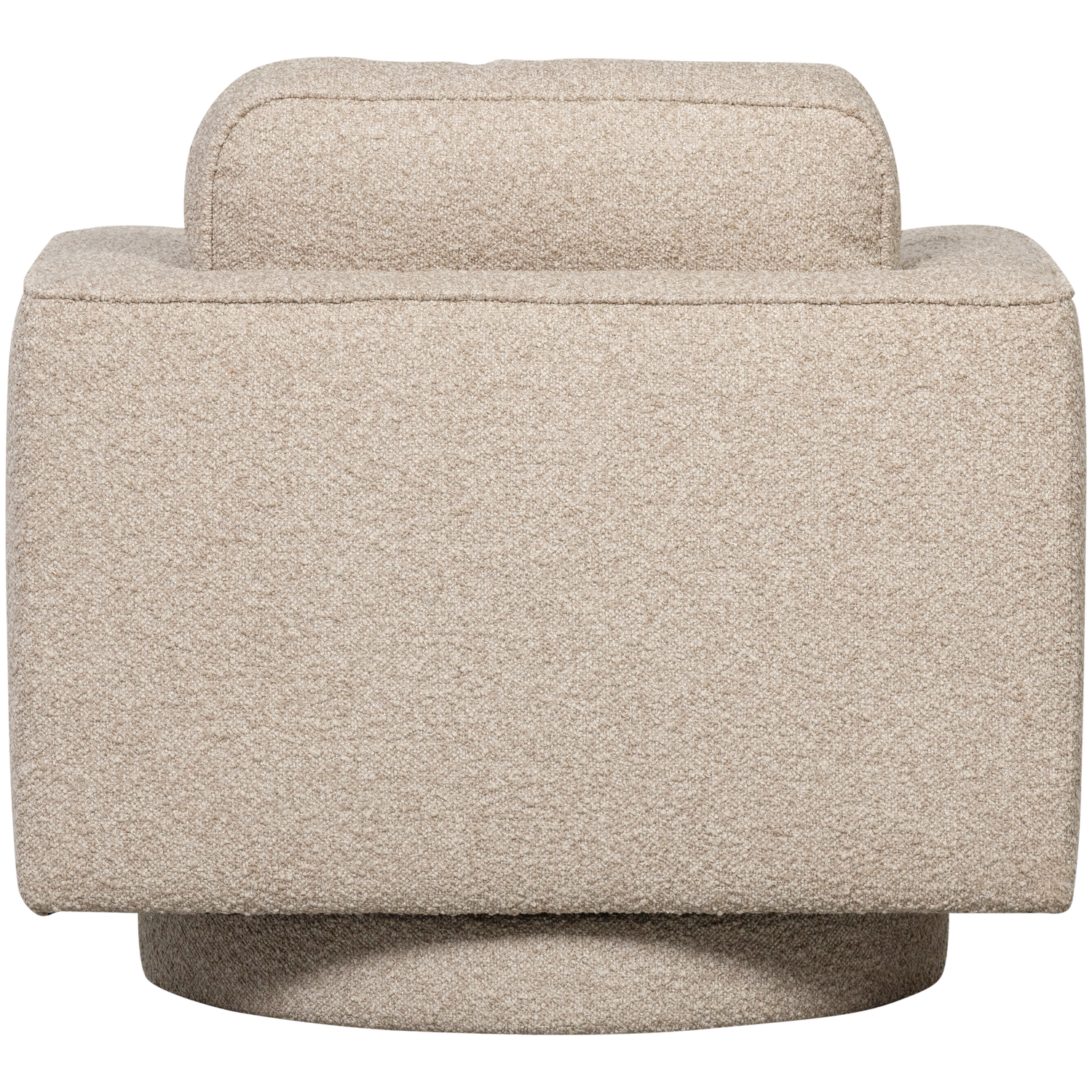 LAZY Sand Bouclé Swivel Armchair