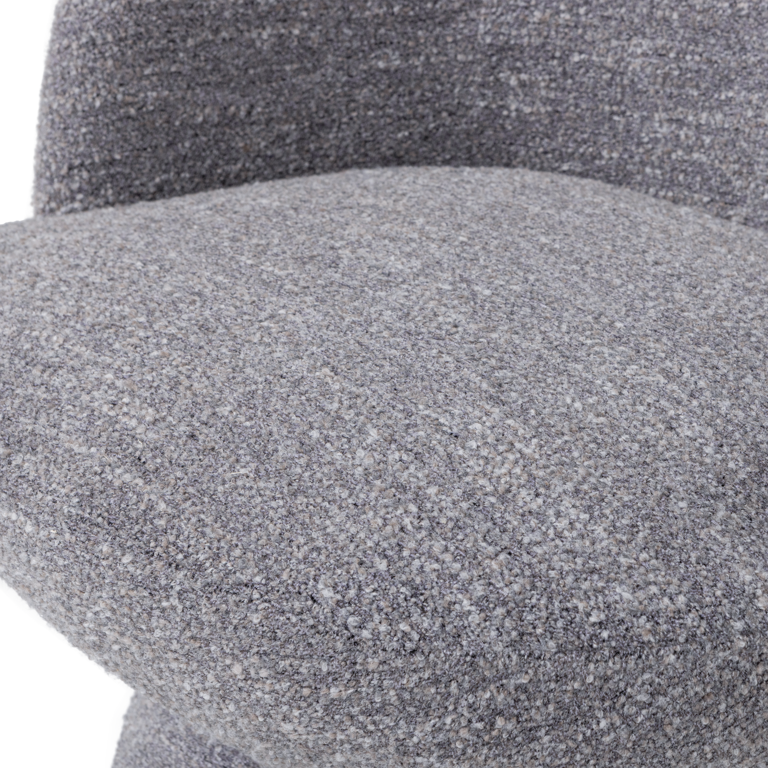 SHUFFLE Gray Mélange Swivel Armchair