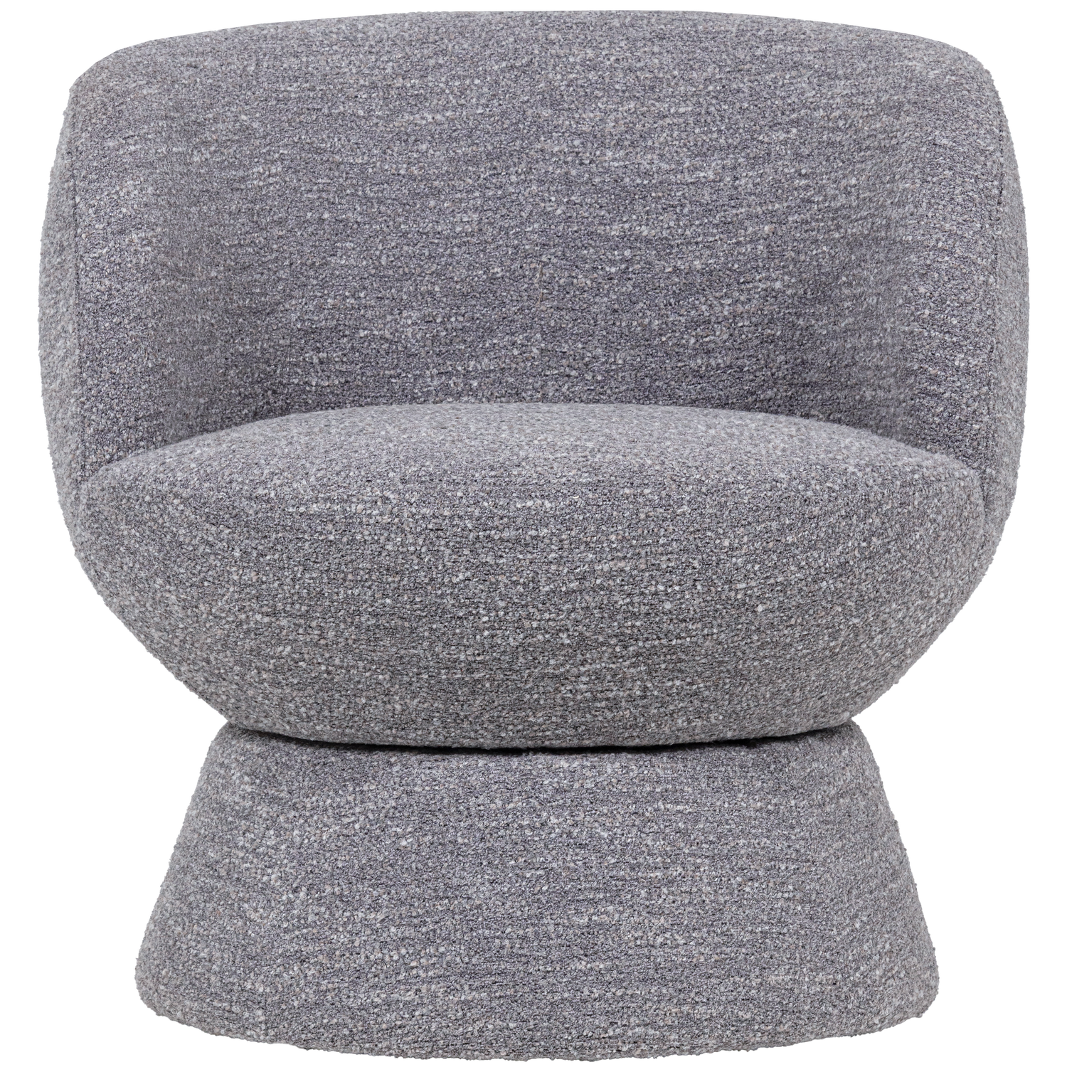 SHUFFLE Gray Mélange Swivel Armchair