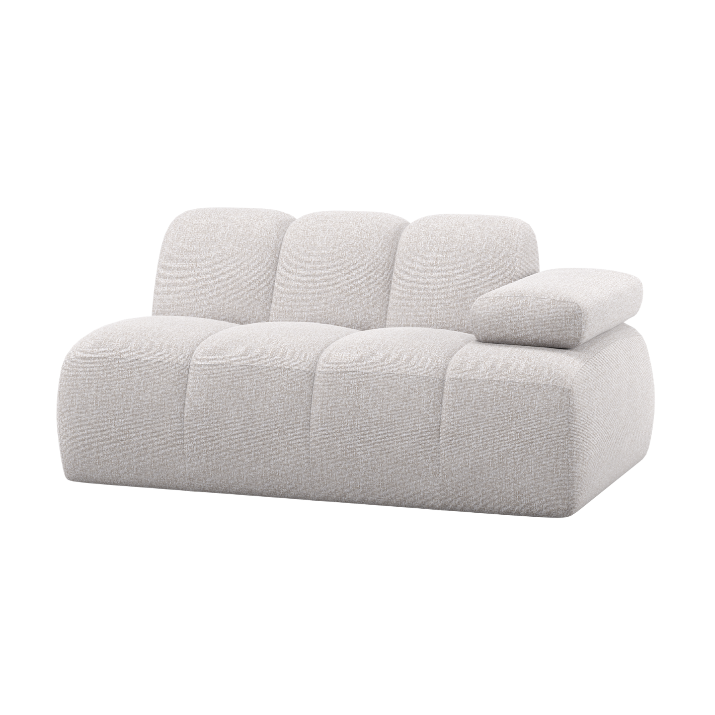 MOJO Modular Sofa - Right-Facing 1.5-Seater Ecru Bouclé
