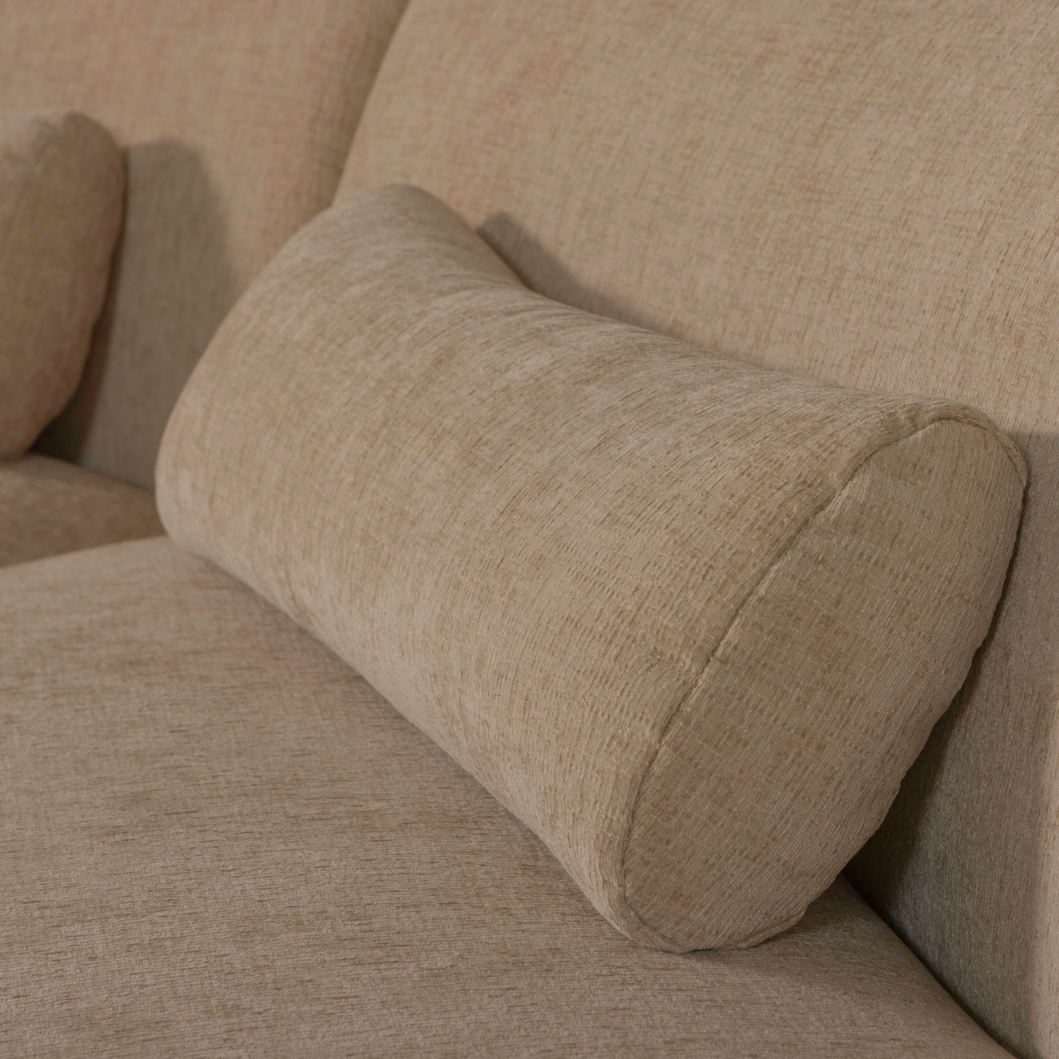 Batavier Light Brown Semi-Circular Sofa for 6 People
