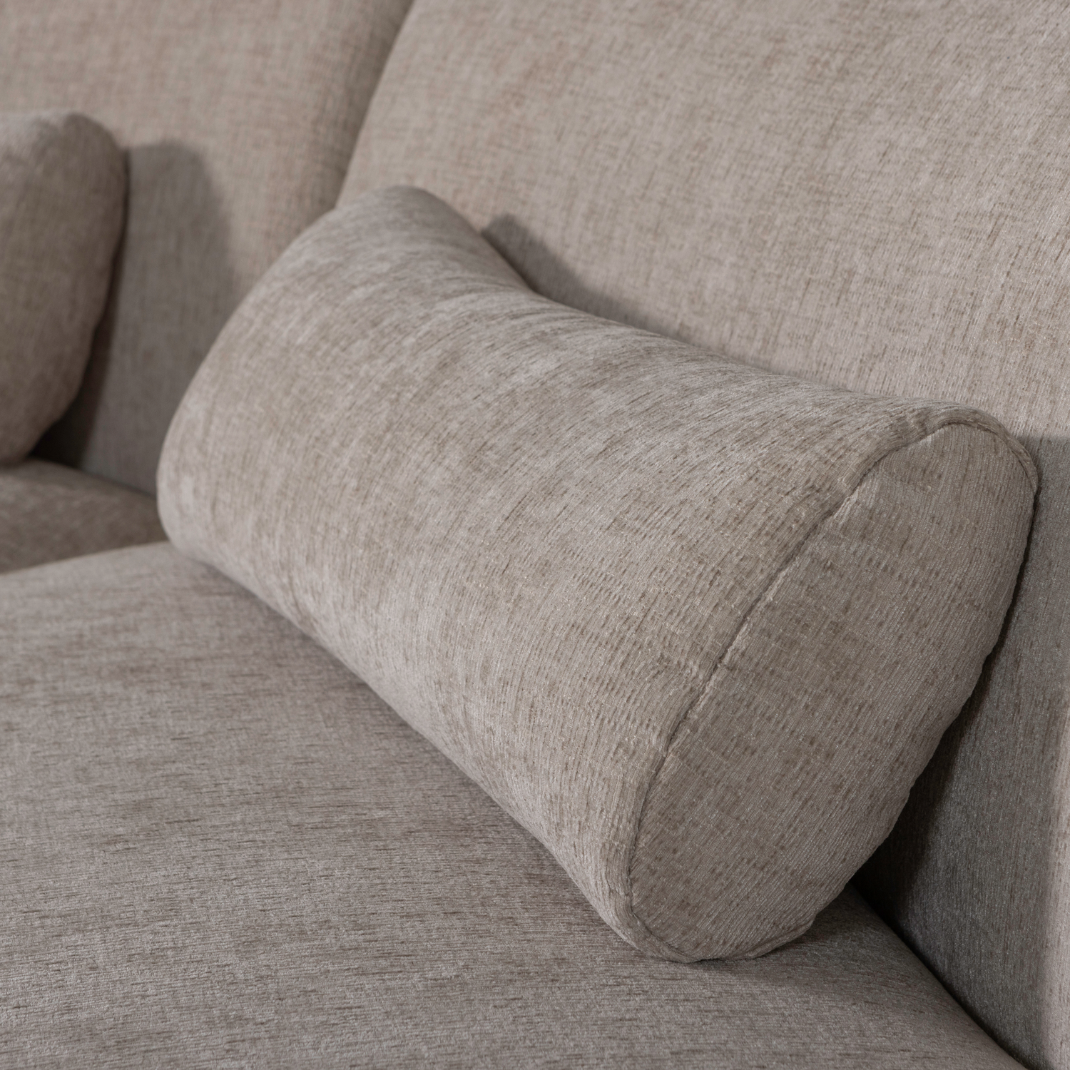 BATAVIER Sand Half-Round Sofa for 6 People