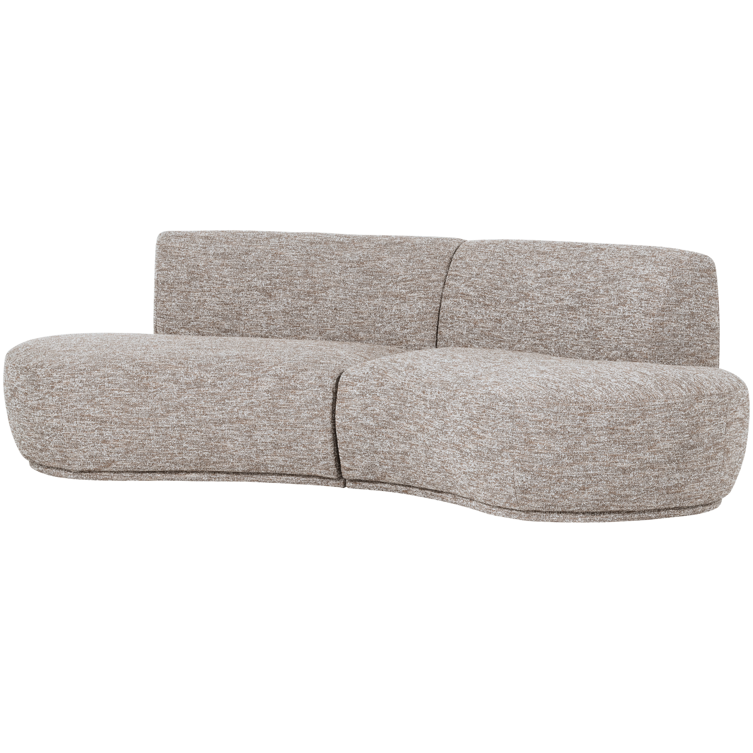BATAVIER Sand Mélange Semi-Circular Sofa for 4