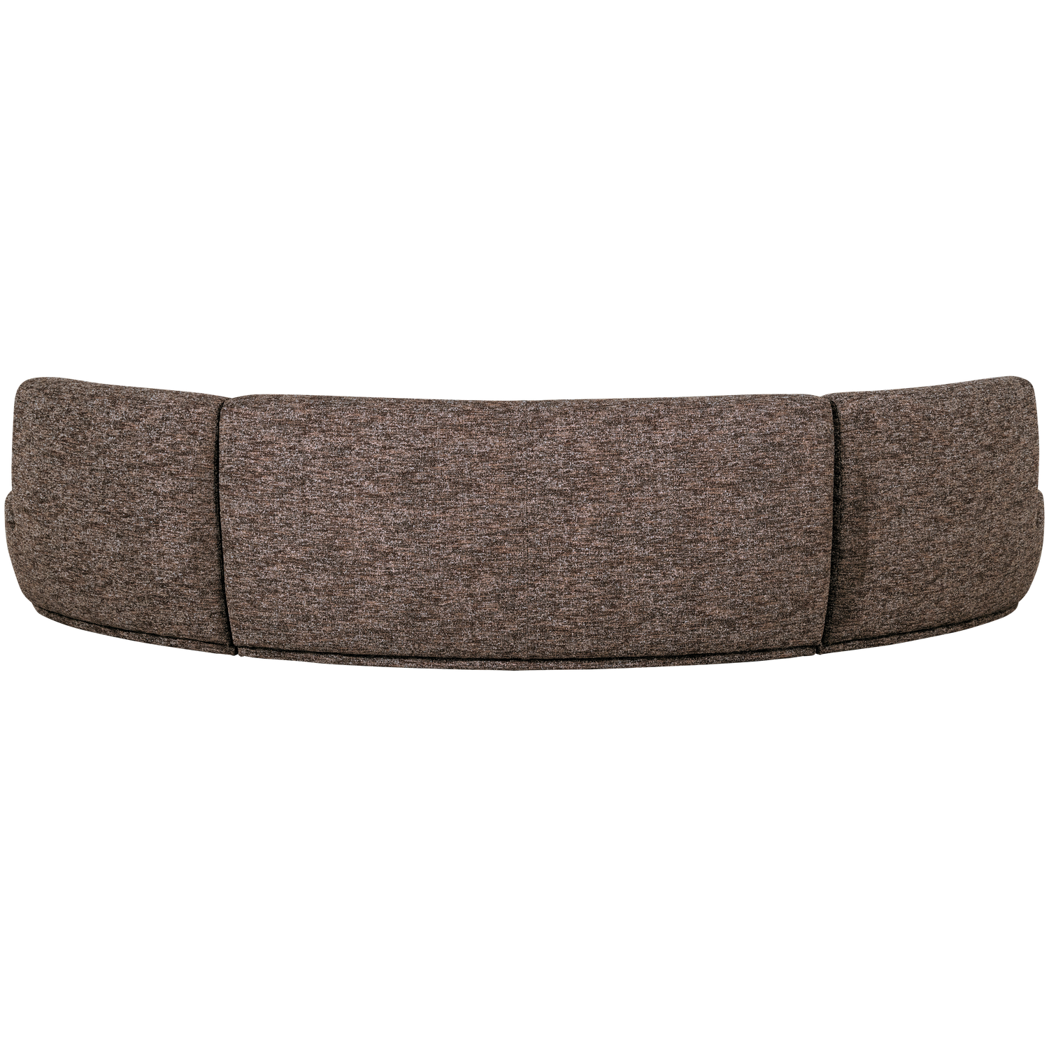 BATAVIER Brown Mélange Semi-Circular Sofa for 6 People