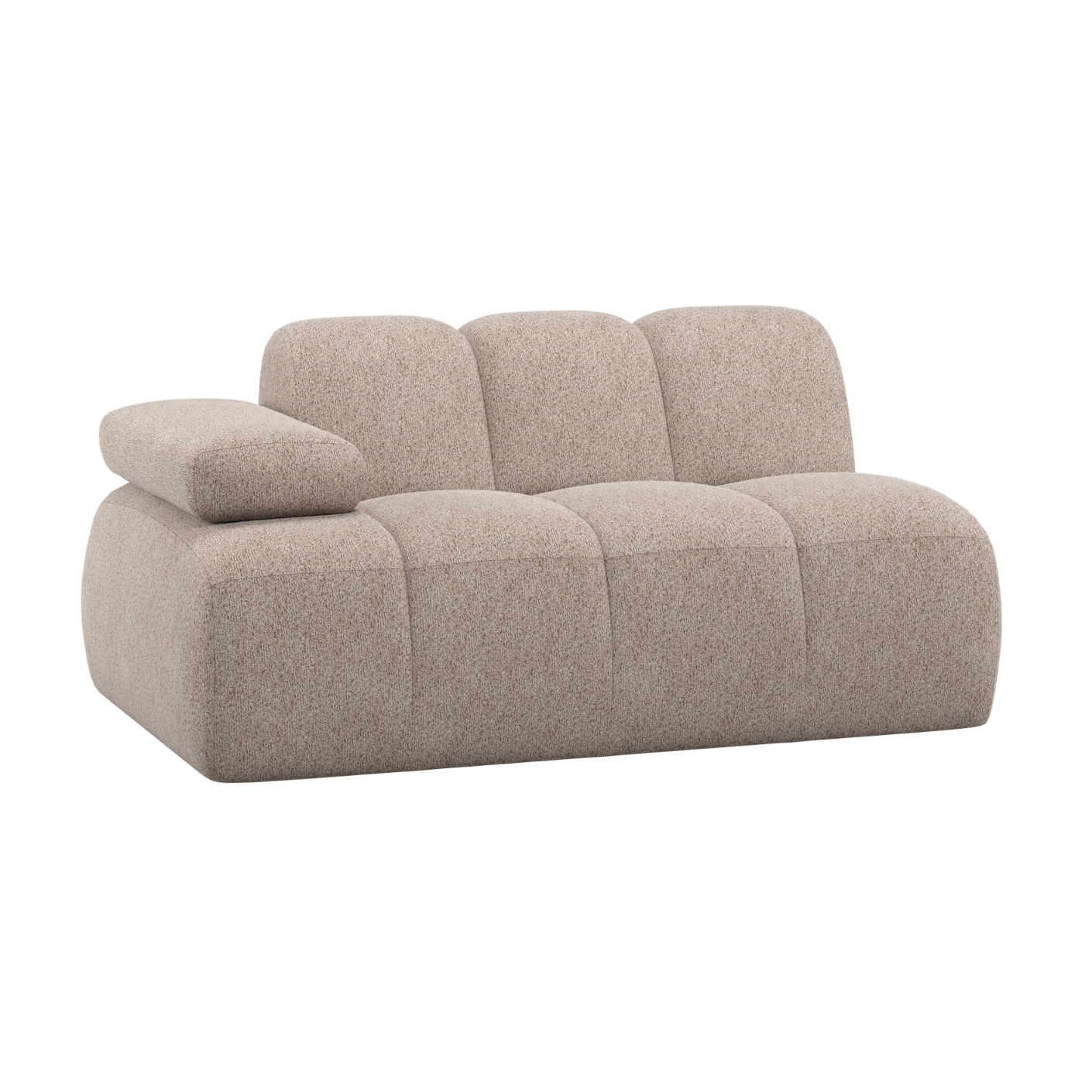 MOJO Modular Sofa - 1.5-Seater Left-Side Sand Sheep