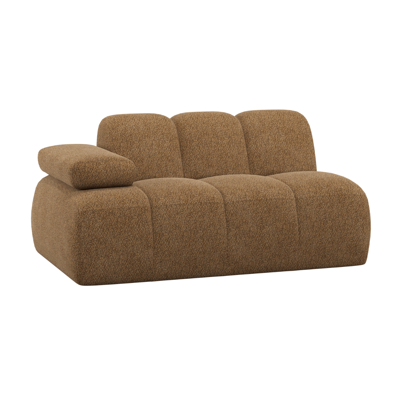 MOJO Modular Sofa - 1.5-Seater Left-Arm Honey Lambskin