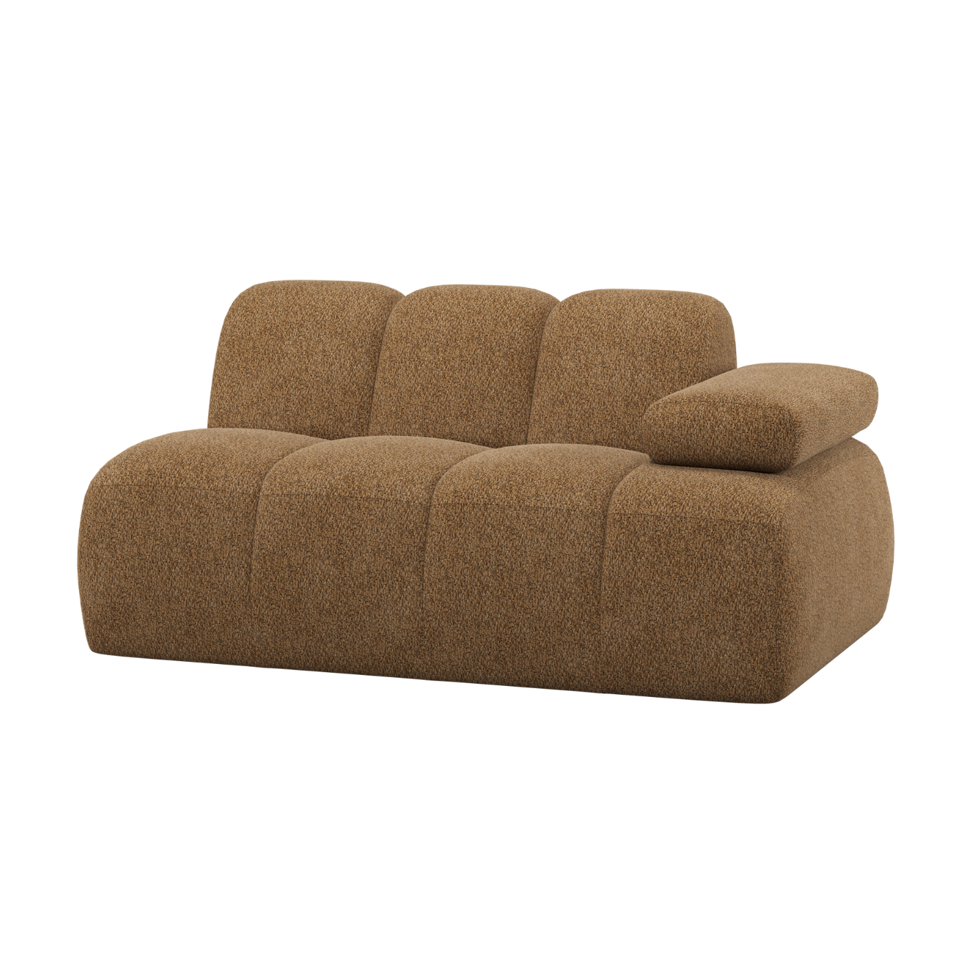 MOJO Modular Sofa - 1.5-Seater Right-Hand Honey Lambskin Element