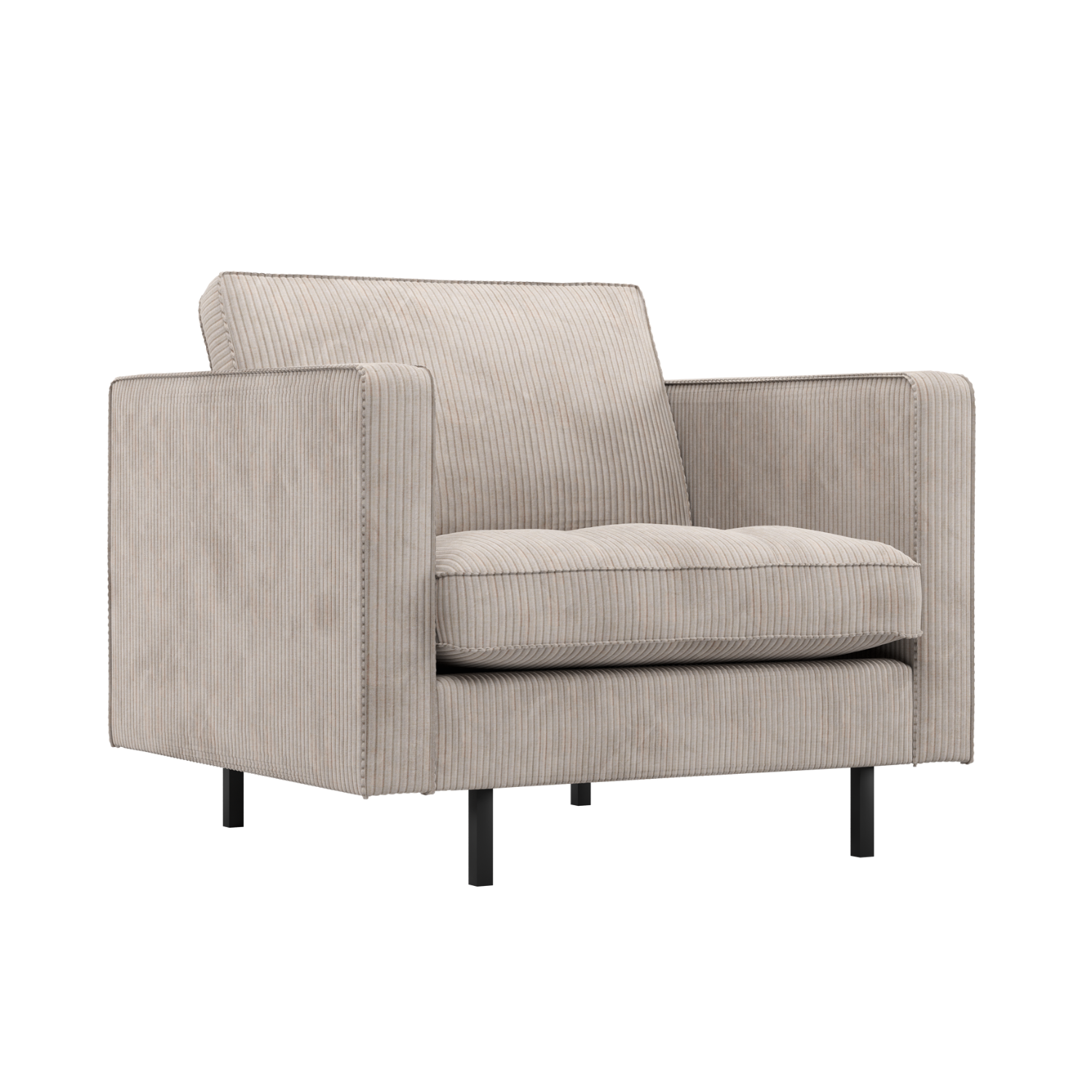RODEO CLASSIC Armchair in Ecru Corduroy