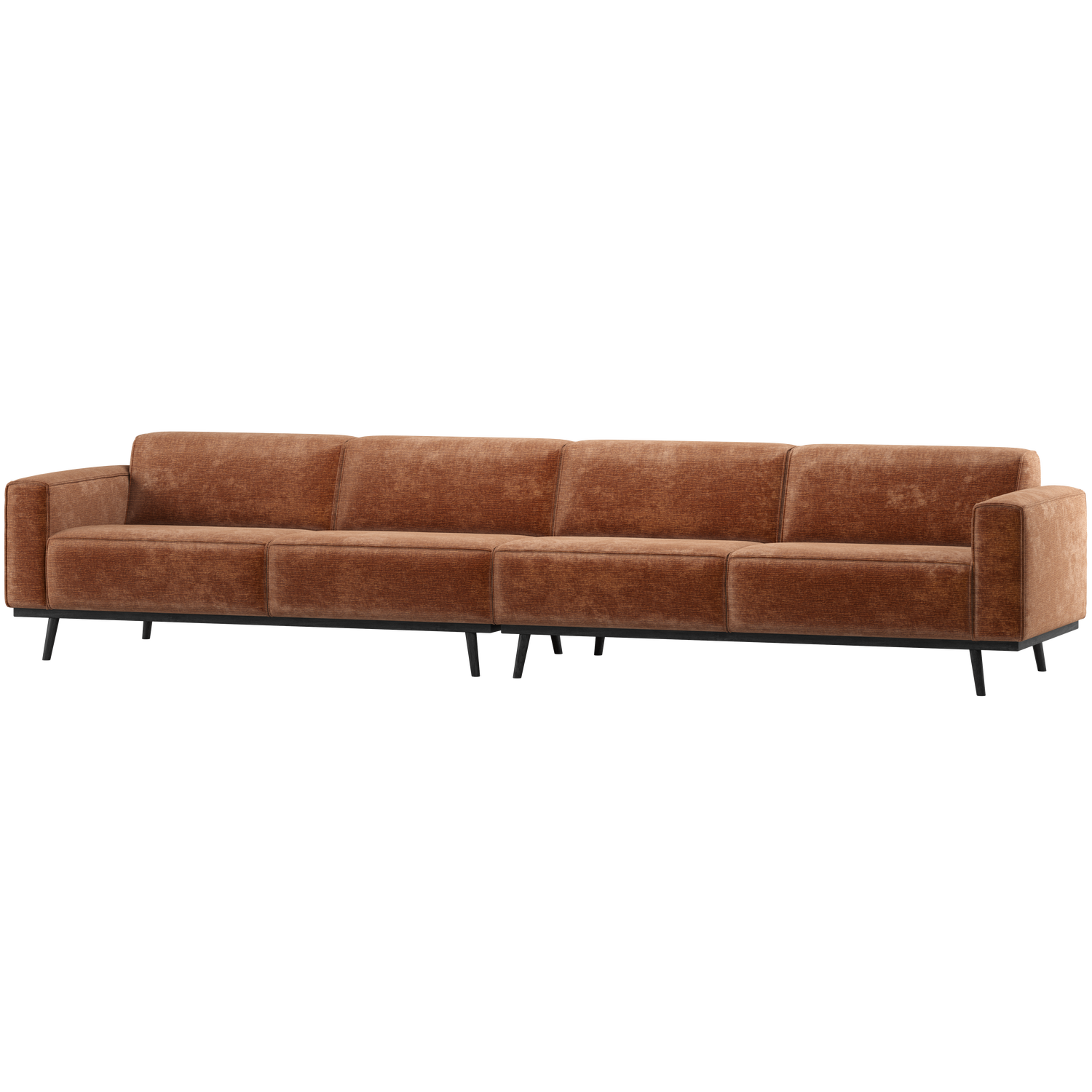 4-Seater STATEMENT Sofa in Brick Chenille