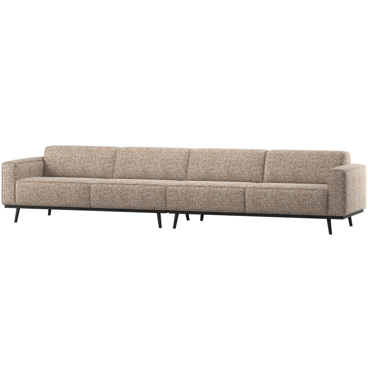4-Seater STATEMENT Sofa in Light Brown Mélange