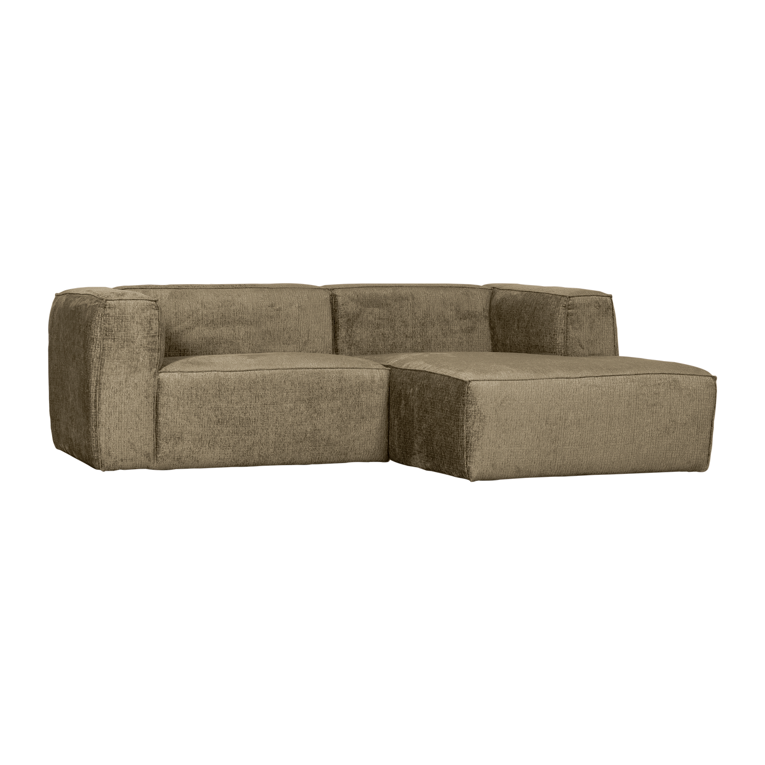 Right-facing BEAN corner sofa in curry