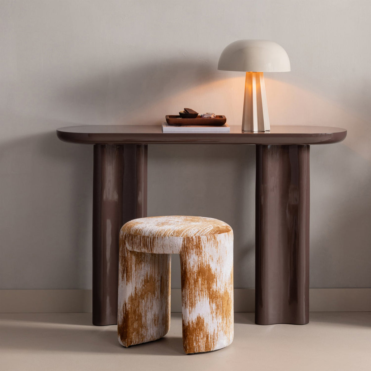 VIREL Light Gray Table Lamp