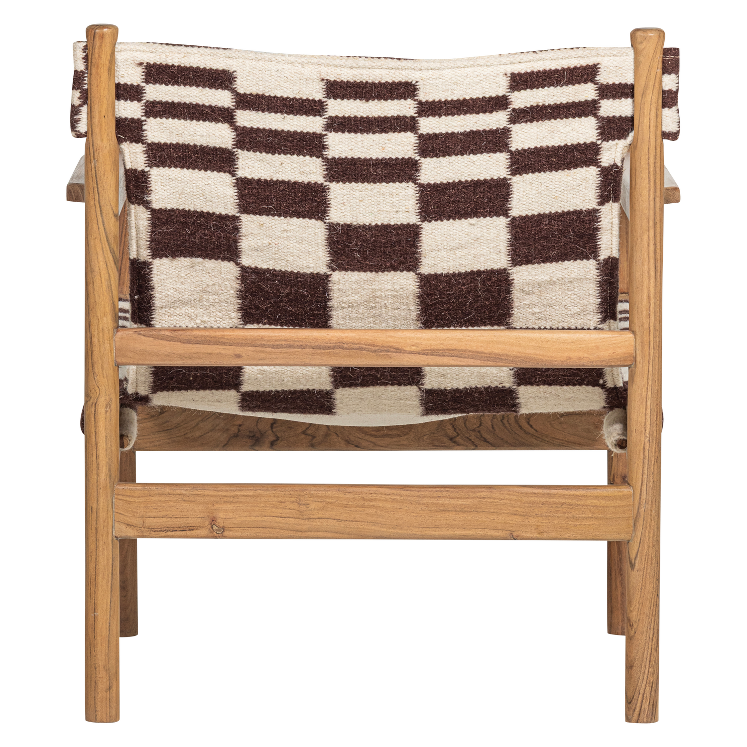 ZANO Armchair in Brown with Beige