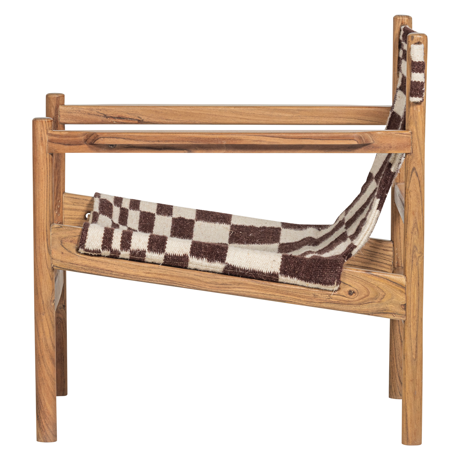 ZANO Armchair in Brown with Beige