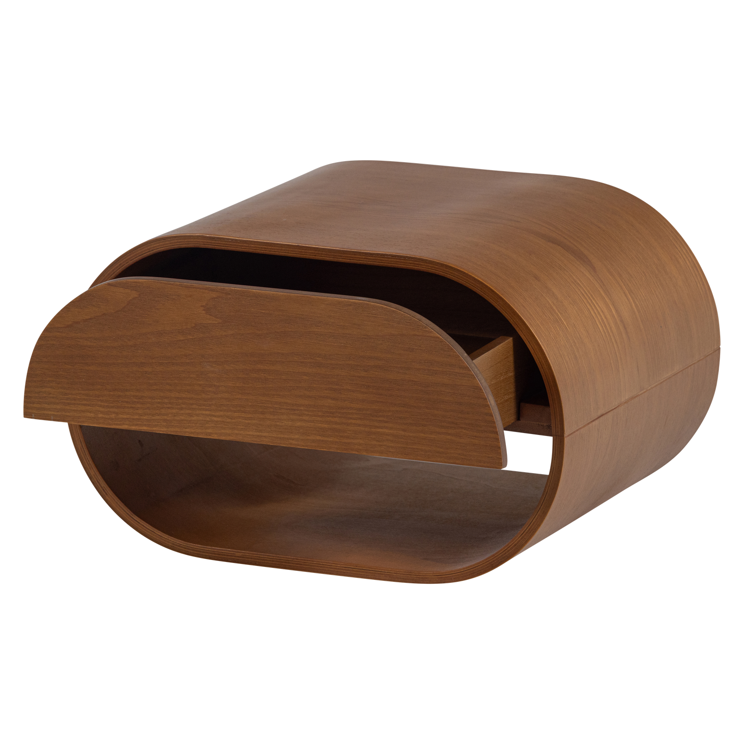 MOMO Wall-Mounted Nightstand in Brown