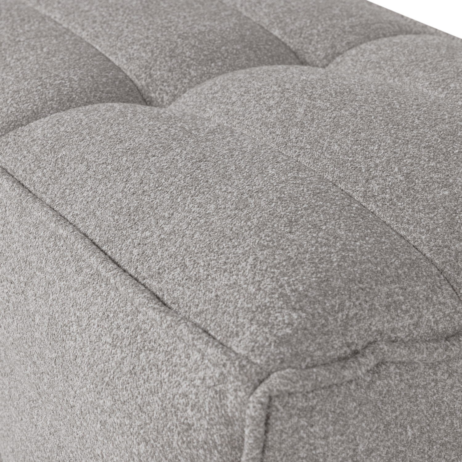 Cluster Pouf Gray Boucle