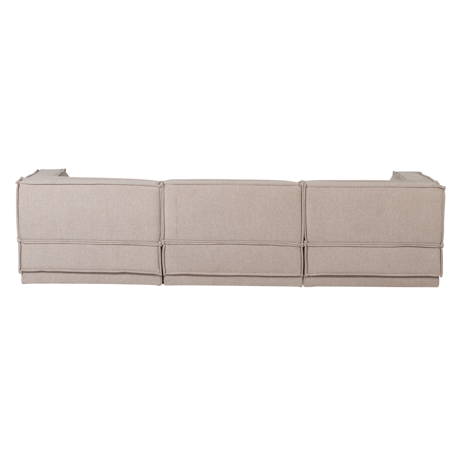 Right-facing Corner Sofa MANU Beige Chenille