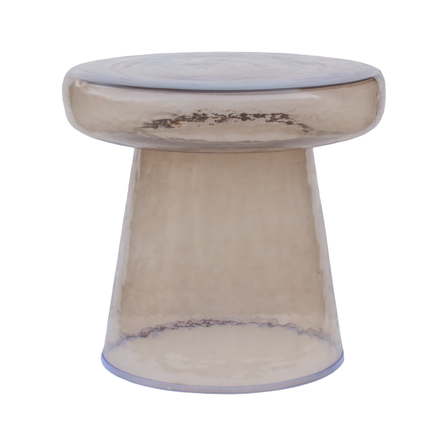 LOMA Side Table Brown Glass