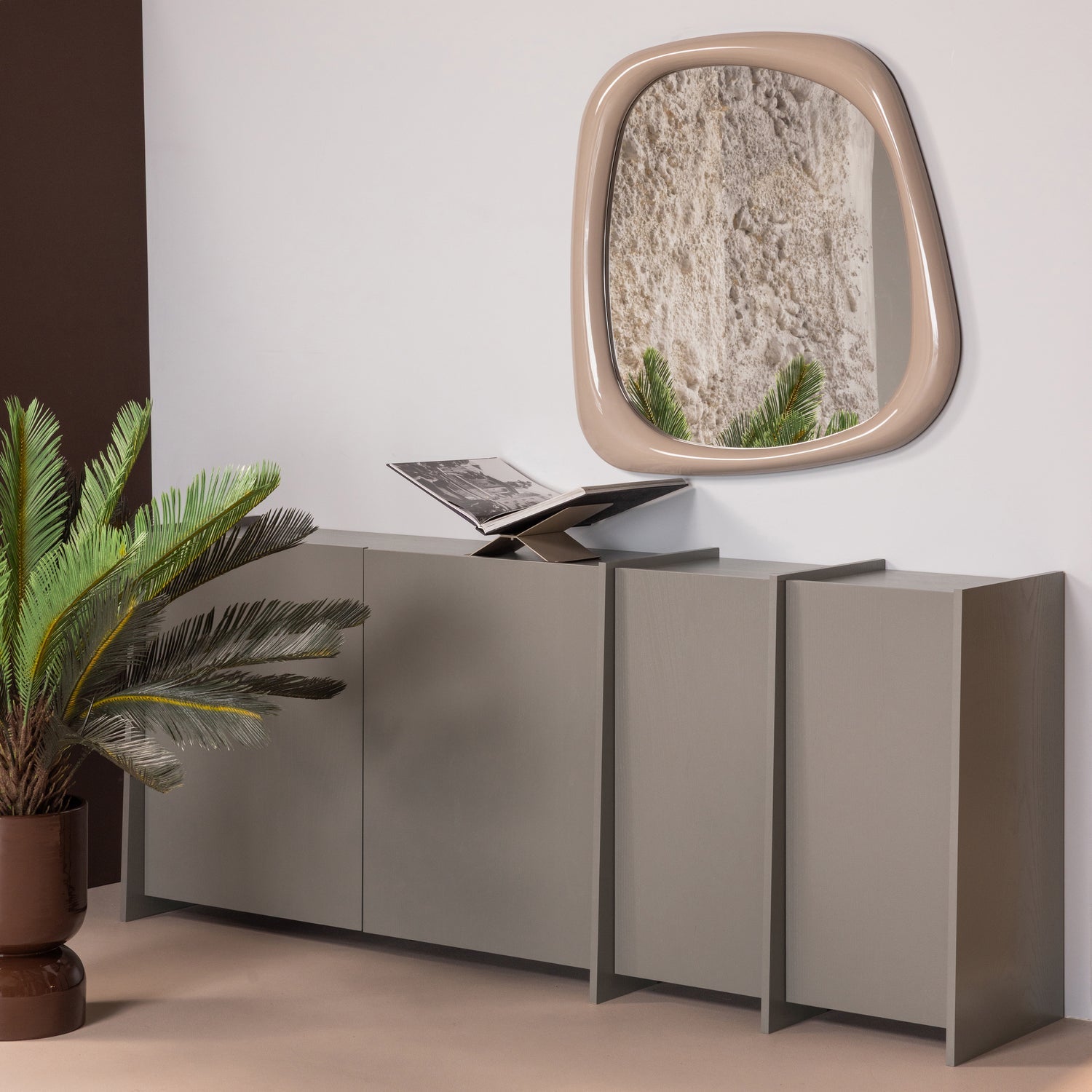 BROCK Chest of Drawers Warm Grey