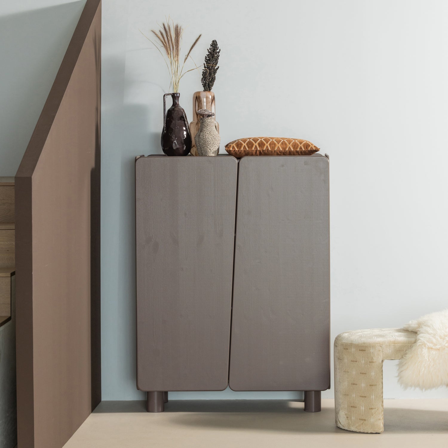 ROOT wardrobe in truffle brown