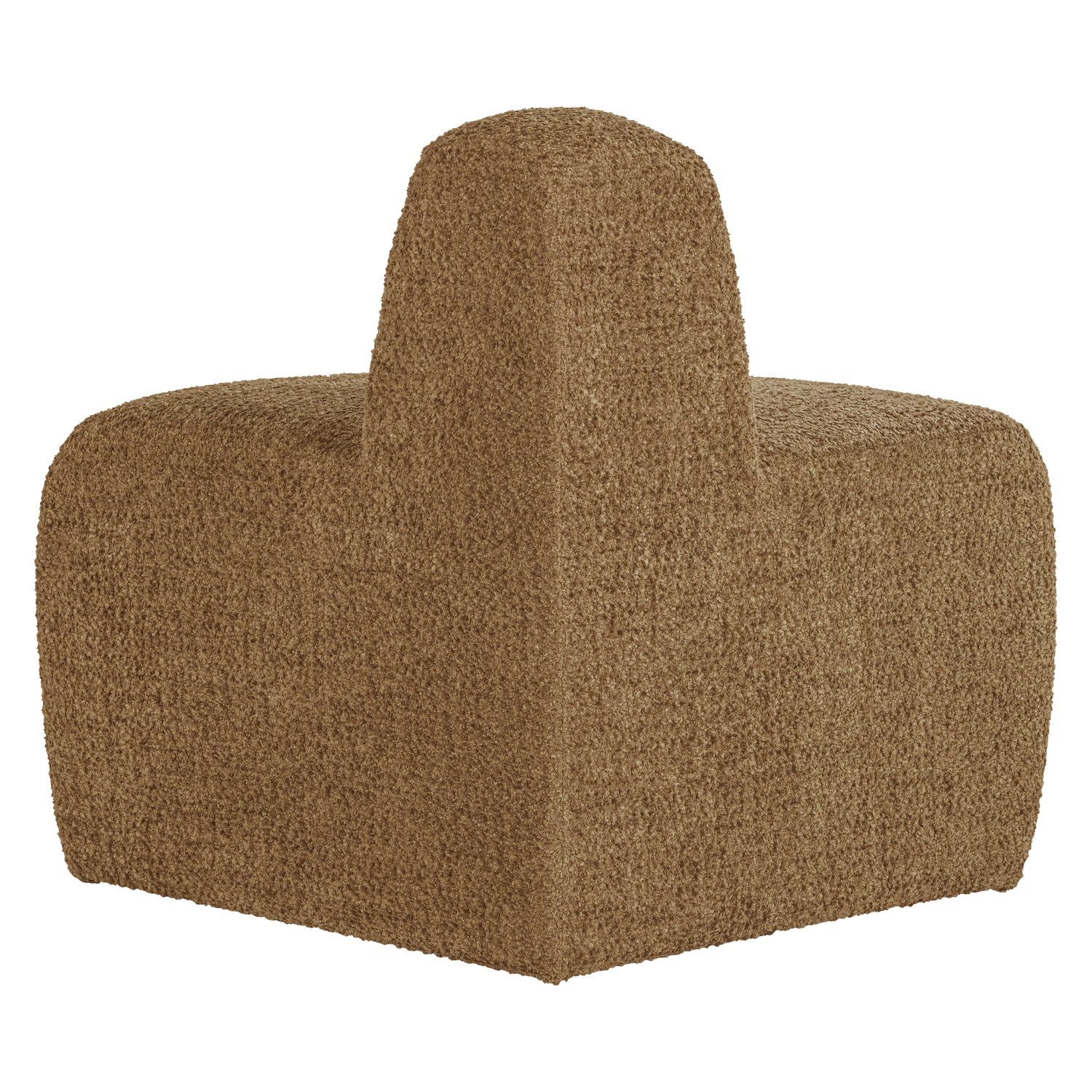 MOJO BENCH Modular Sofa - Rounded Corner Element in Honey Chenille
