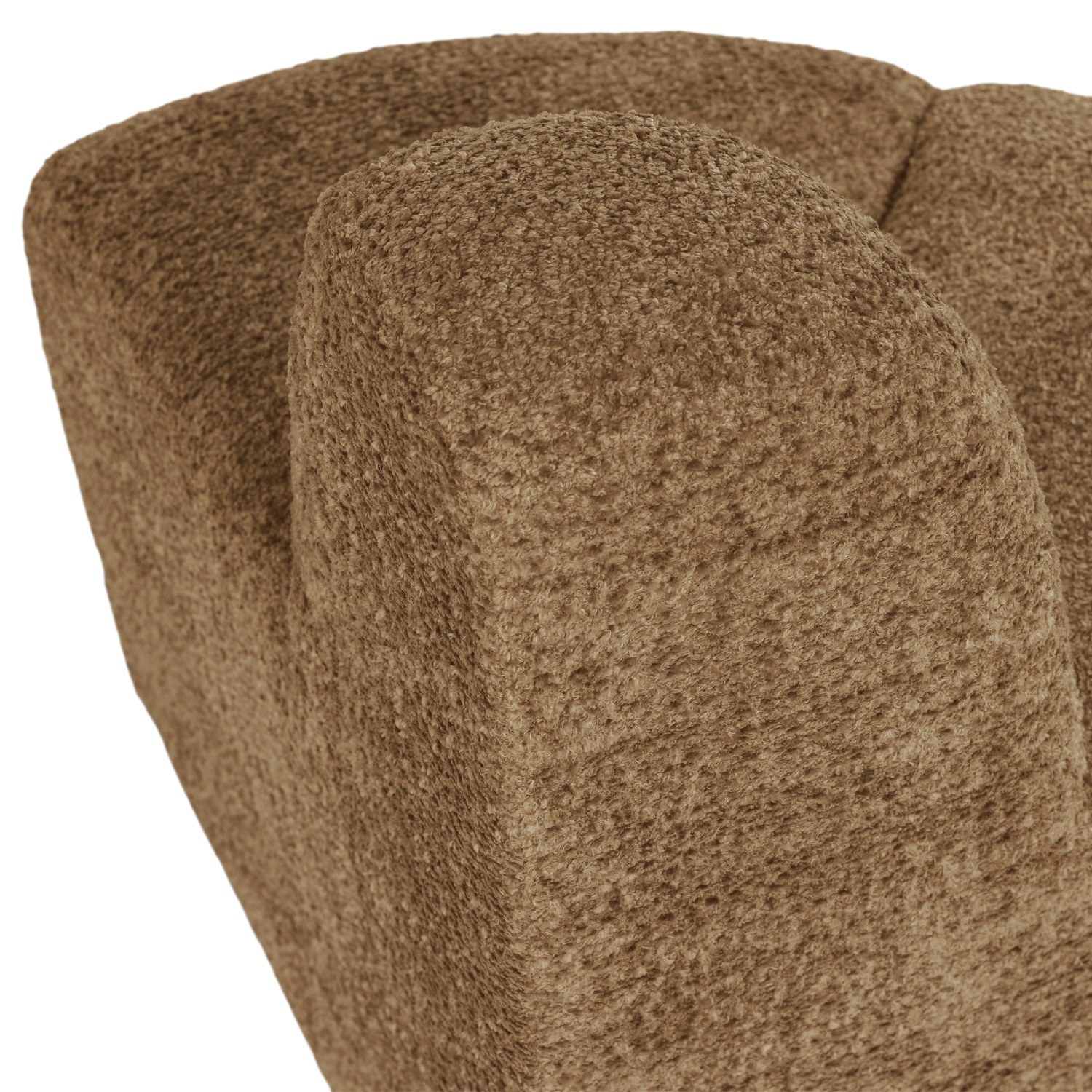 MOJO BENCH Modular Sofa - Rounded Corner Element in Honey Chenille